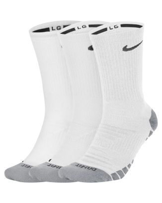 Lot de 3 paires de Chaussettes Nike blanches Dry Cushion Crew Training SX5547-100