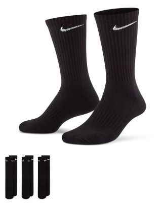 lot de 3 paires de chaussettes noires nike everyday sx7664 010