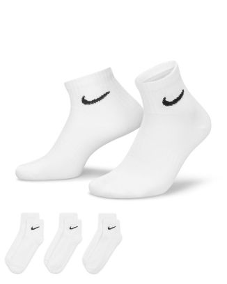 Set of 3 pairs of socks Nike Everyday White for unisex