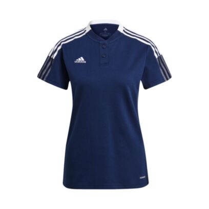 Polo adidas Tiro 21 Bleu Marine pour Femme