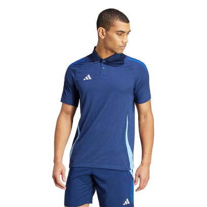 Polo adidas Tiro Bleu Foncé pour homme