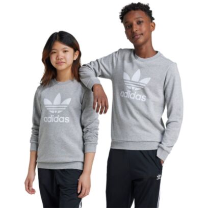 Sweat-shirt adidas Trefoil Originals Gris pour enfant