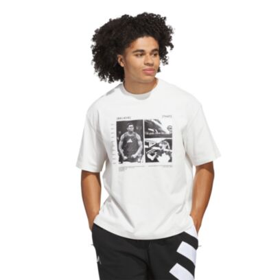 T-shirt adidas Anthony Edwards Blanc