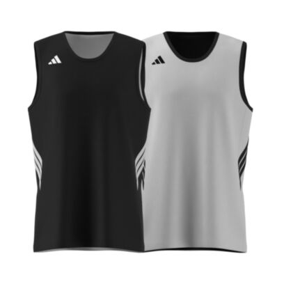 Maillot de basket reversible adidas 3G Speed Gris & Noir pour homme