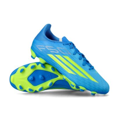 Chaussures de football adidas F50 League FG/MG Bleu pour enfant