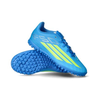 Chaussures de football adidas F50 Club TF Bleu pour enfant