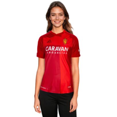Camiseta adidas Real Zaragoza Rojo para mujer