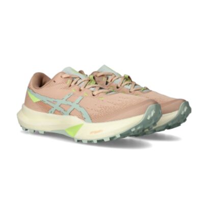 Chaussures de trail ASICS Fuji Lite 6 Rose & Vert pour femme