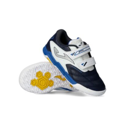 Chaussures de futsal Joma Cancha Bleu & Blanc pour enfant