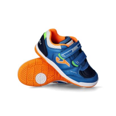 Chaussures de futsal Joma Top Flex Bleu & Bleu Foncé pour enfant