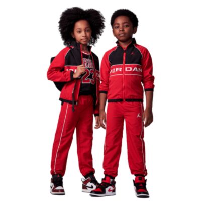 Survêtement Jordan Piping Rouge pour enfant