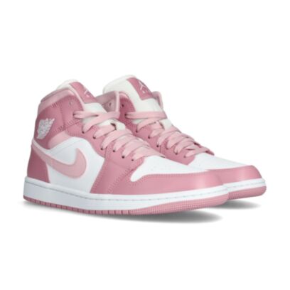 Air Jordan 1 Mid Femme - Elemental Pink-Sail-Iced Carmine-Coconut Milk