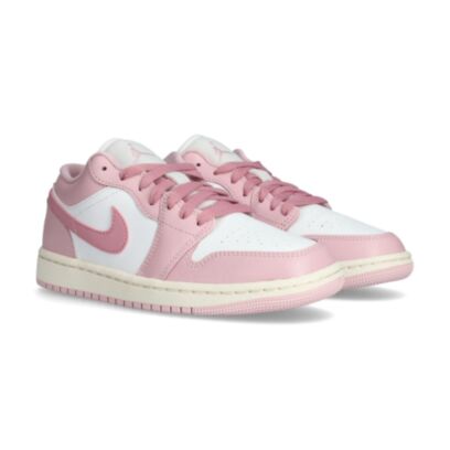 Air Jordan 1 Low Femme - Iced Carmine-White-Elemental Pink-Sail