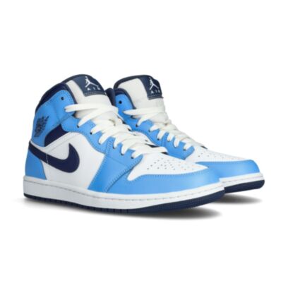 Air Jordan 1 Mid - University Blue-Midnight Navy-White