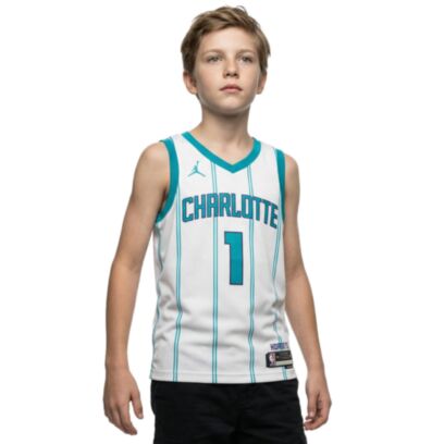 Maillot Jordan Charlotte Hornets Blanc pour enfant