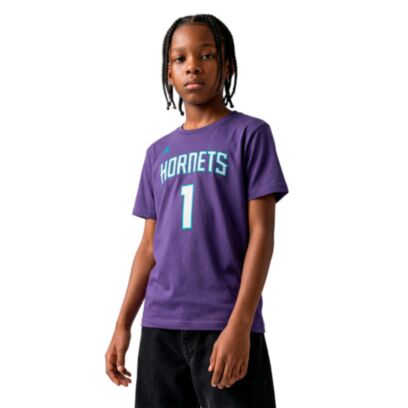 T-shirt Jordan Charlotte Hornets Violet pour enfant