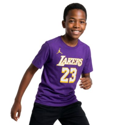 T-shirt Jordan Los Angeles Lakers Violet pour enfant
