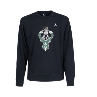 Sweat-shirt Jordan Milwaukee Bucks Noir pour enfant