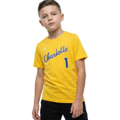 T-shirt Jordan Charlotte Hornets Jaune pour enfant