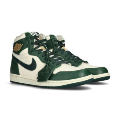 Chaussures Jordan Air Jordan 1 Retro High OG Blanc & Vert pour femme