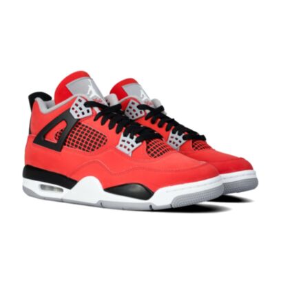 Air Jordan 4 Retro Toro Bravo - Fire Red-White-Black-Cement Grey