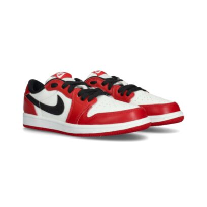 Chaussures Jordan Air Jordan 1 Retro Low OG Chicago Blanc & Rouge pour enfant