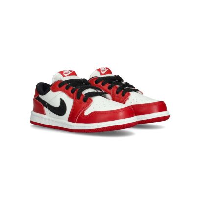 Chaussures Jordan Air Jordan 1 Retro Low OG Chicago Blanc & Rouge pour enfant