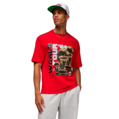 T-shirt Jordan NC World Tour Rouge pour homme