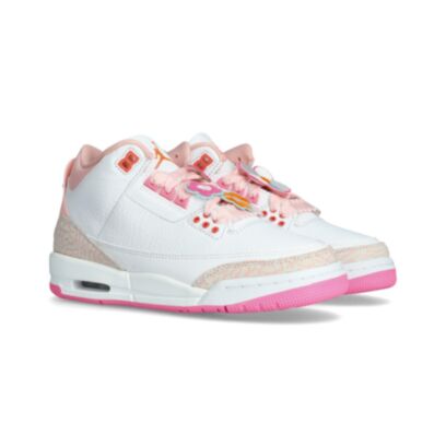 Chaussures Air Jordan 3 Retro Enfant Pearl Pink-Hyper Orange-Pink Bloom-Pink Glow