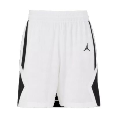 Pantalón corto de baloncesto Jordan Team 25 Blanco y Negro para mujer