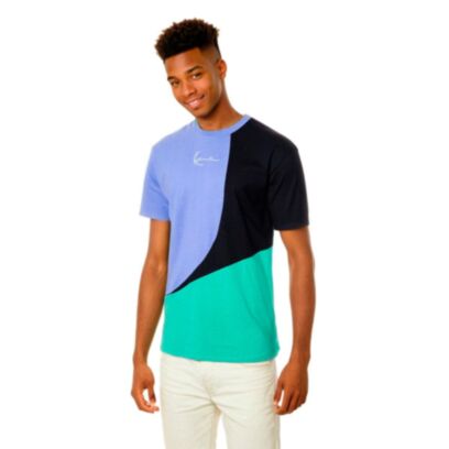 T-shirt Karl Kani Signature Block Violet pour homme
