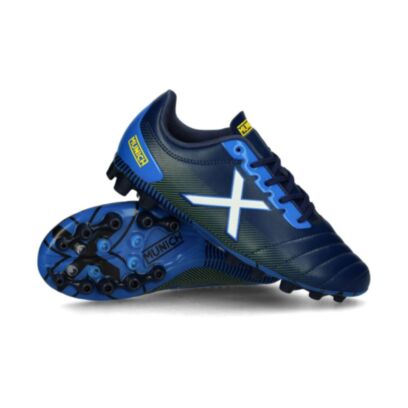 Chaussures de football Munich Arenga - AG Bleu Foncé & Noir pour enfant