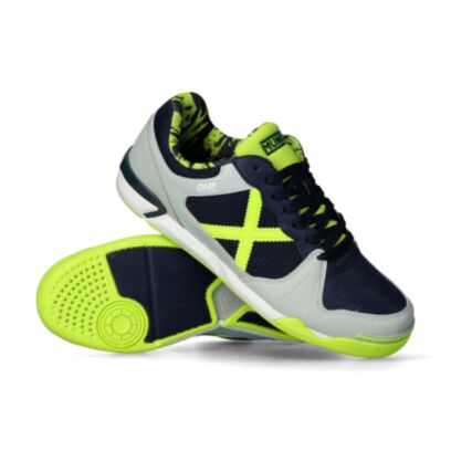 Chaussures de futsal Munich One Indoor Gris & Noir