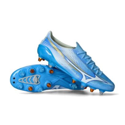 Chaussures de football Mizuno Alpha III Elite FG Bleu