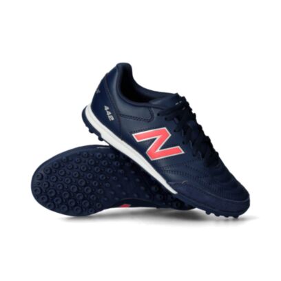 Chaussures de football New Balance 442 V2 Academy TF Bleu Foncé pour enfant