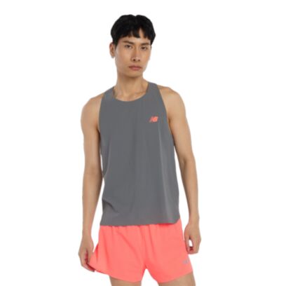 Débardeur de running New Balance Race Day Gris pour homme