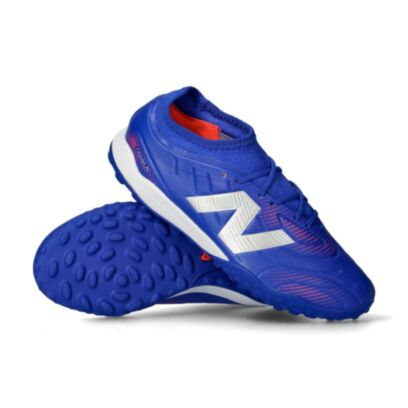Chaussures de football New Balance Tekela V5 Team TF Bleu Foncé pour enfant