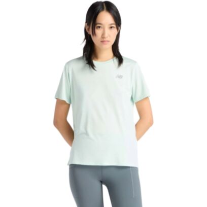 T-shirt New Balance Essentials Vert pour femme