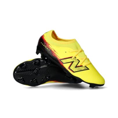 Chaussures de football New Balance Furon V8 Team FG Jaune pour enfant
