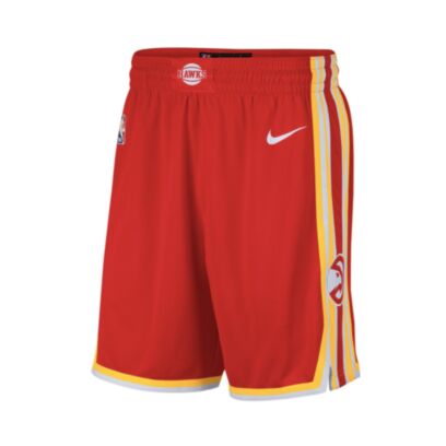 Short de basket Nike Atlanta Hawks Rouge