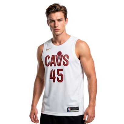 Maillot de basket Nike Cleveland Cavaliers Blanc