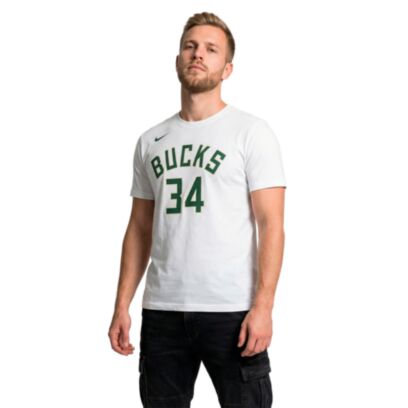 T-shirt Nike Milwaukee Bucks Blanc