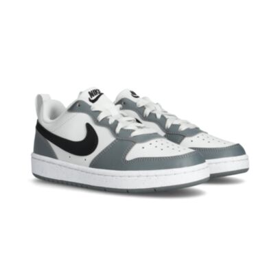 Chaussures Nike Court Borough Low Recraft Blanc & Gris pour enfant