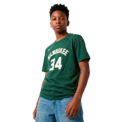 T-shirt Nike Milwaukee Bucks Vert pour enfant