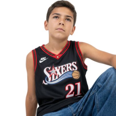 Maillot Nike Philadelphia 76Ers Noir pour enfant