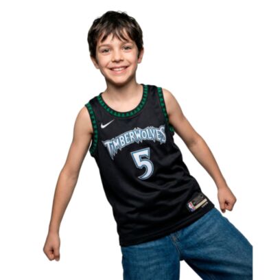 Maillot Nike Minnesota Timberwolves Noir pour enfant