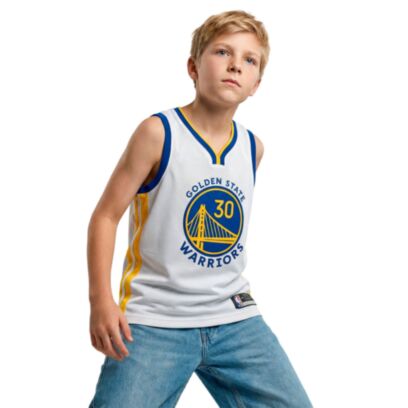 Maillot de basket Nike Golden State Warriors Blanc pour enfant