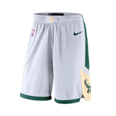 Short Nike Milwaukee Bucks Blanc pour enfant