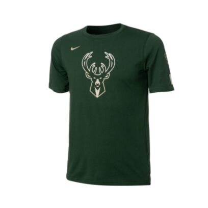 T-shirt Nike Milwaukee Bucks Vert pour enfant