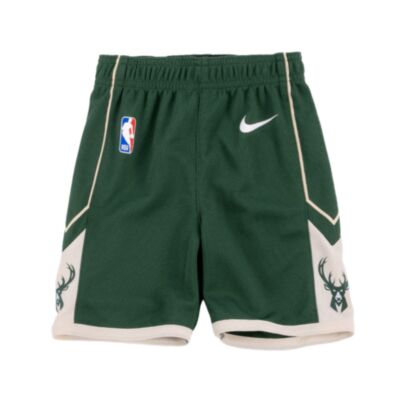 Short Nike Milwaukee Bucks Vert pour enfant